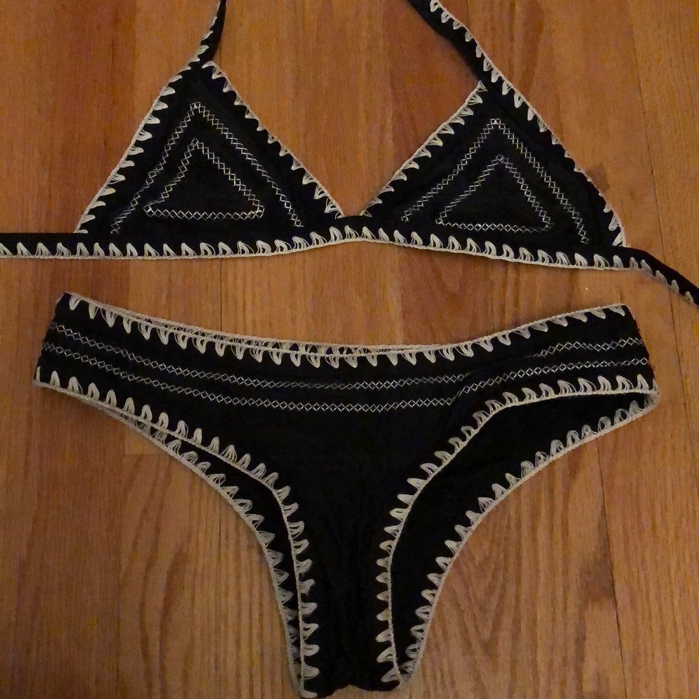 CROCHET TRIANGLE HAND STITCH SHELL MERMAID BIKINI